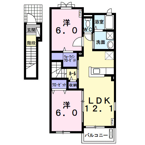 ハルモニーⅡの間取り