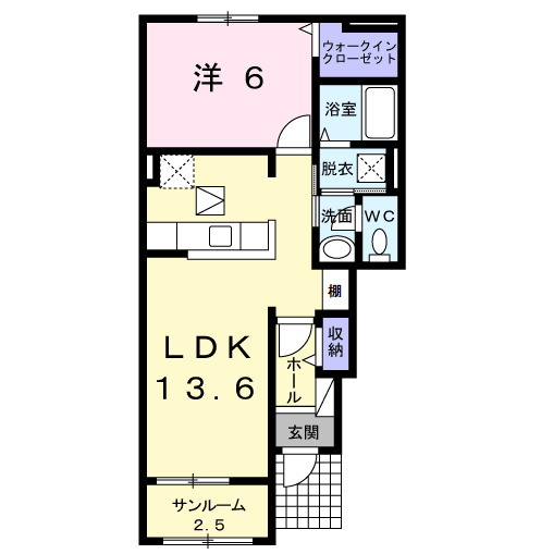 サンビトレスⅢの間取り