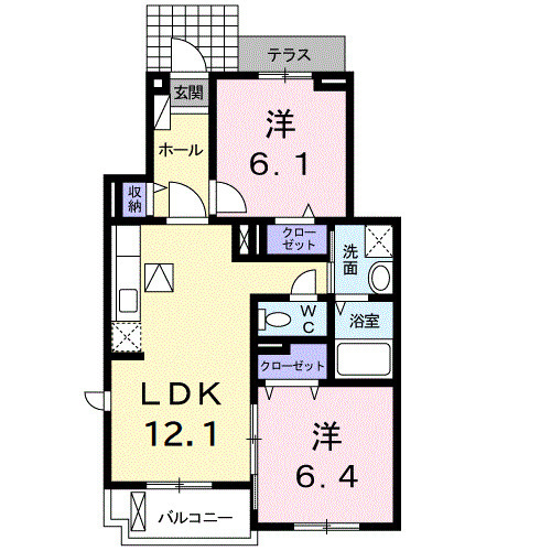 メゾンド・ブルームーンの間取り