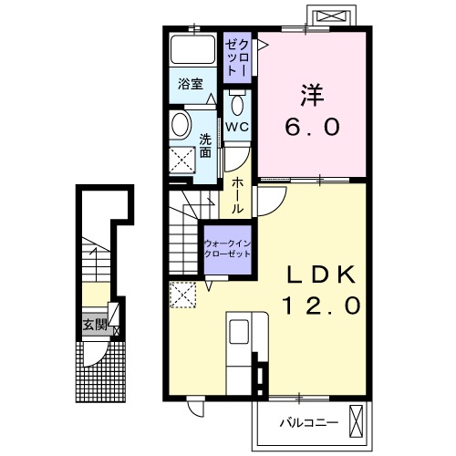 エクセレント・ヴィラ城東Aの間取り