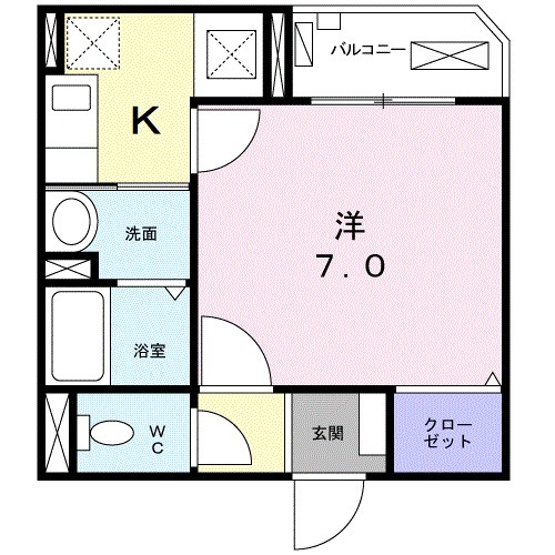 ソレイユ平和島の間取り