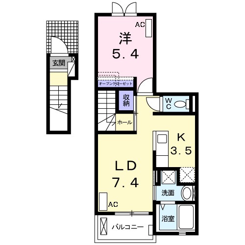 ユーハイムⅤの間取り