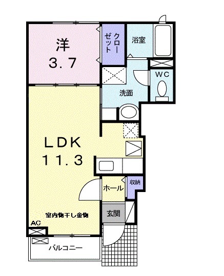 カーサ　ラピタの間取り