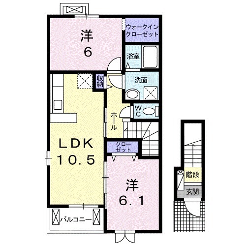 ニューグレイス Ⅲの間取り