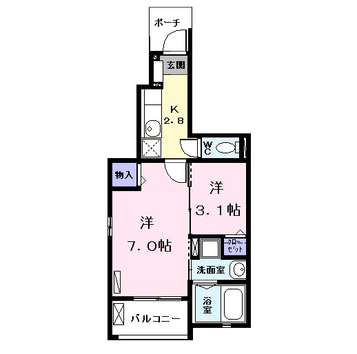 ブリッサの間取り