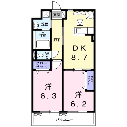 フリーデの間取り