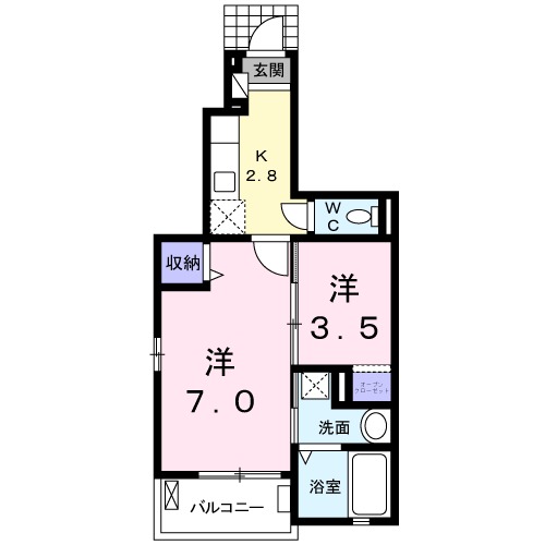 クレメント Ⅱの間取り