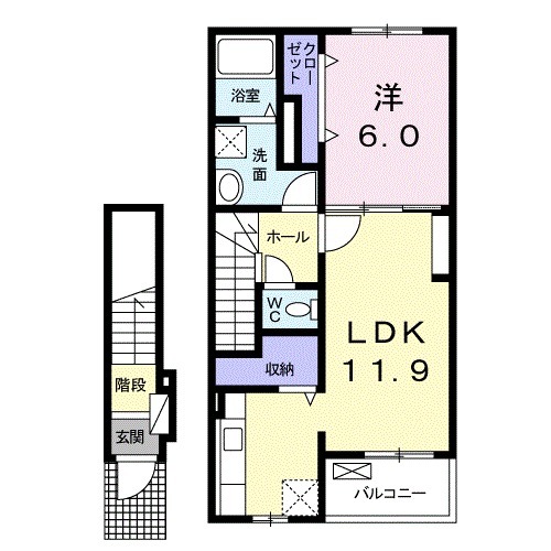 アンジュクレールの間取り