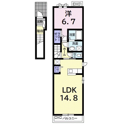 ポワール・メゾン Tの間取り