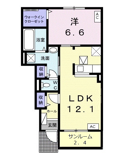 メロウ クレメントCの間取り