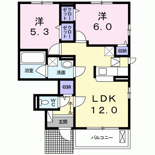 クレアンジュの間取り