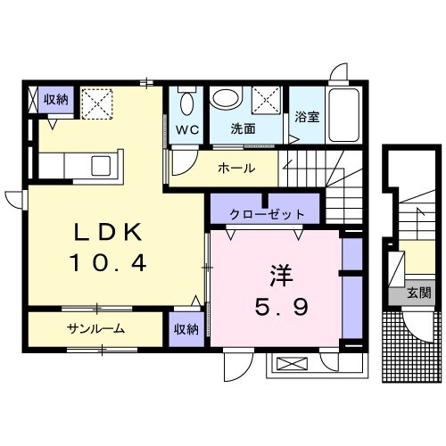 プレジールの間取り