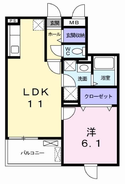 カーサ グリシナの間取り