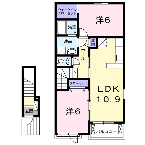 メグミ ヴィラの間取り