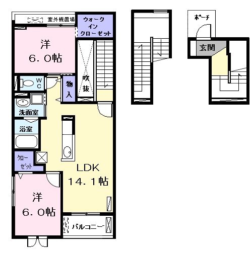 レニティフ Ⅱの間取り