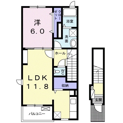 シェーネ・八坂の間取り