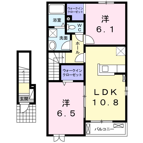 グラスコート Wの間取り