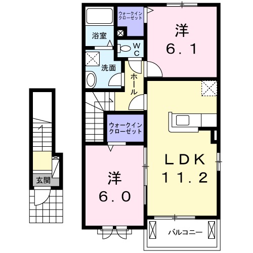 サンシャイン西浦Aの間取り