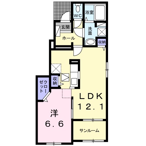 エテルノ ガーデン Ⅰの間取り