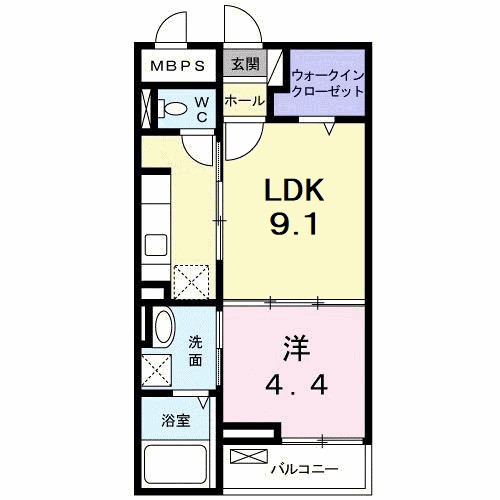 ベラ カーサ Kの間取り