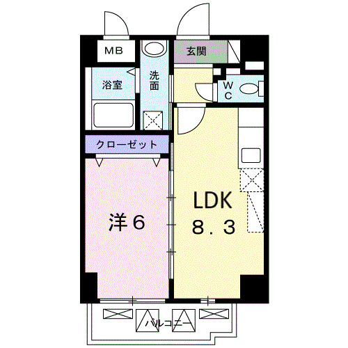 湧田ビルの間取り