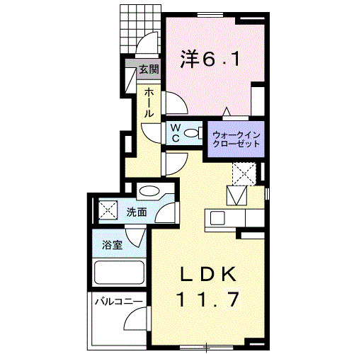 コートヤードⅥの間取り