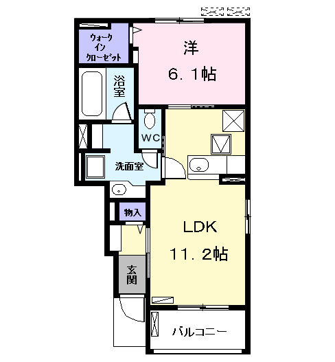 ハイドレイジア Ⅰの間取り
