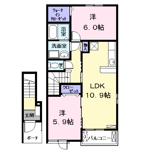 リバー サイドの間取り