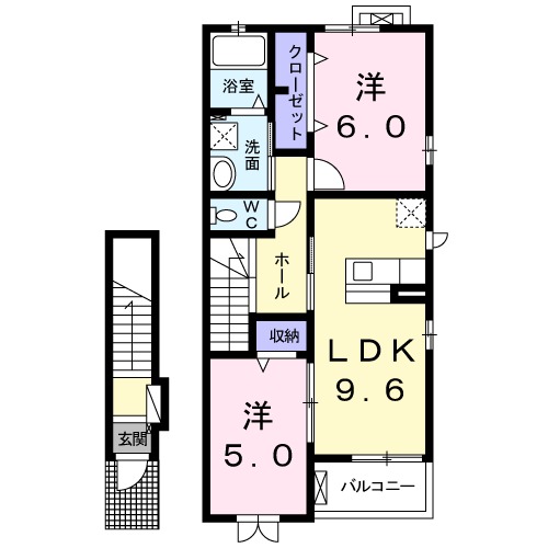 アンジュSakiの間取り