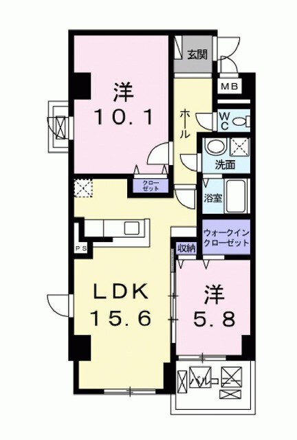 エアリーヒルズ芦屋の間取り