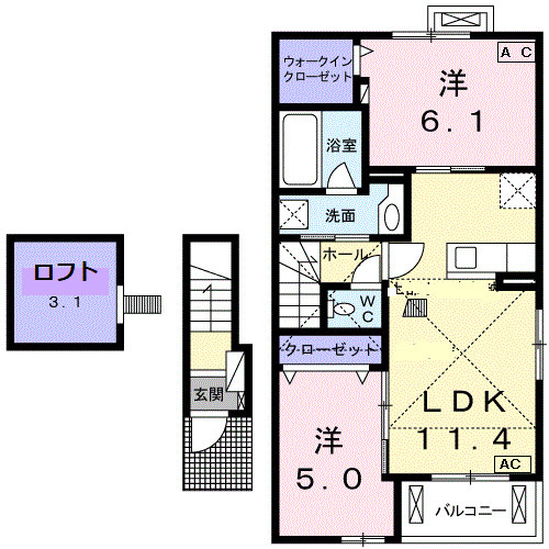 グローヴの間取り