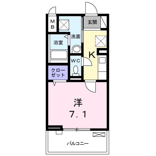 ル・ソレイユⅡの間取り
