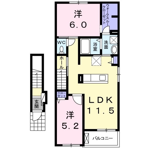 ノーブルエイチⅡの間取り