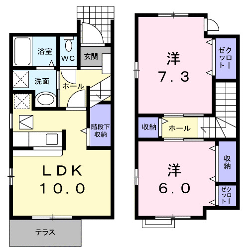 ヴィレッジハウスⅡの間取り