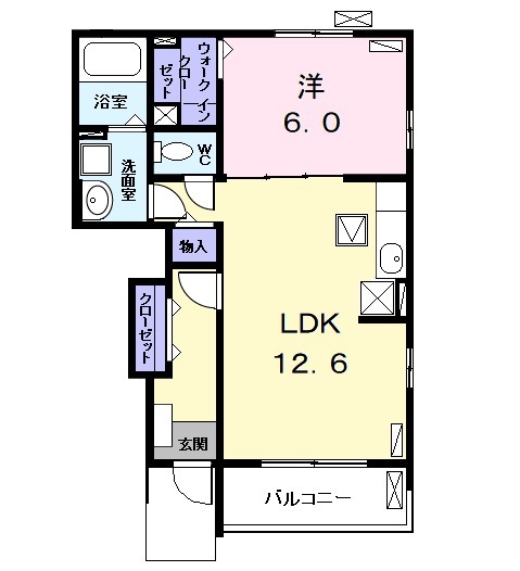 メゾンフクタ Ⅱの間取り