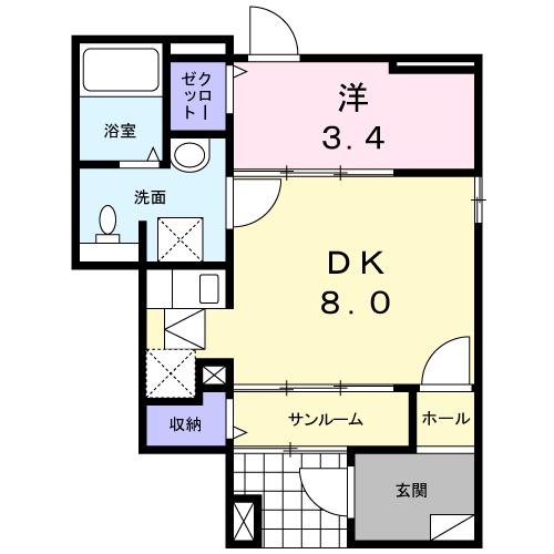 フロッグス リープの間取り