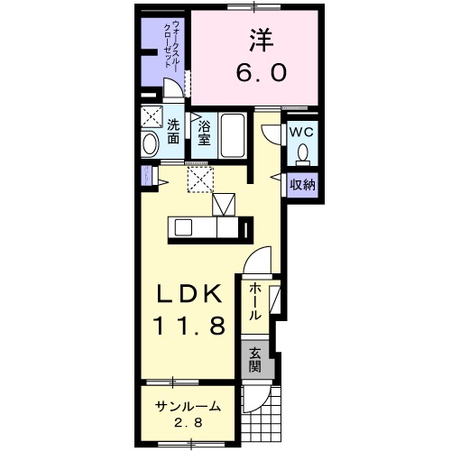 コンフォーティアの間取り