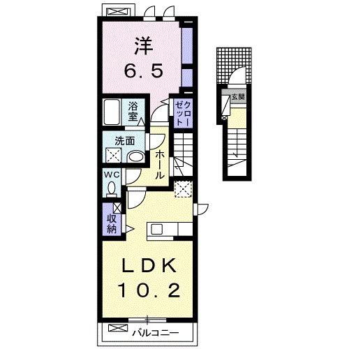 コトンシャトーライムテラスの間取り