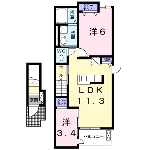 ボン・ボヌールの間取り