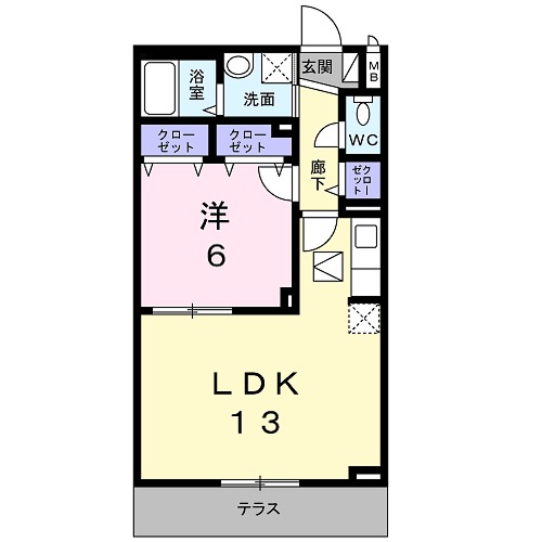 カーサアルドーレⅡの間取り