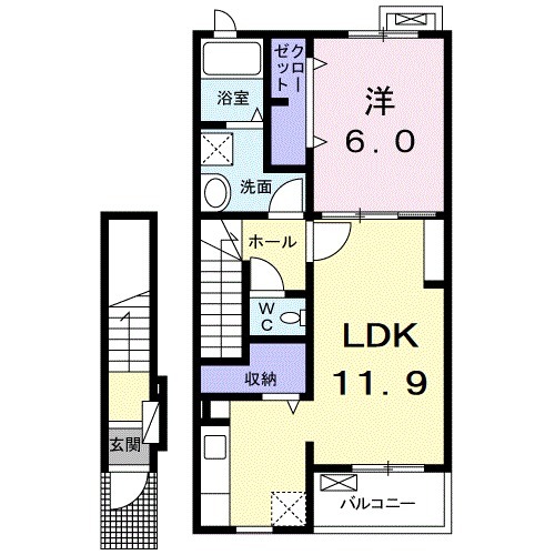 コンフォート夕顔の間取り