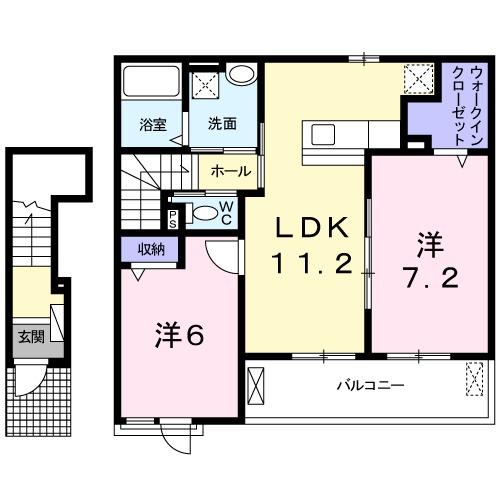 フィオーレ くみのきの間取り