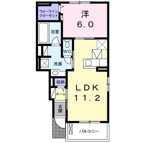 サン ルミエールDの間取り