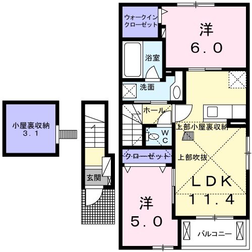 サン ルミエールDの間取り