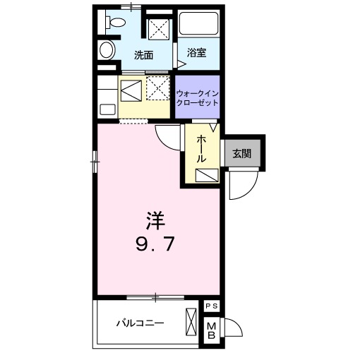 クレール西生田の間取り