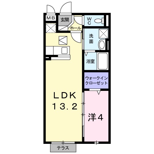 ラフレシール エイメイの間取り