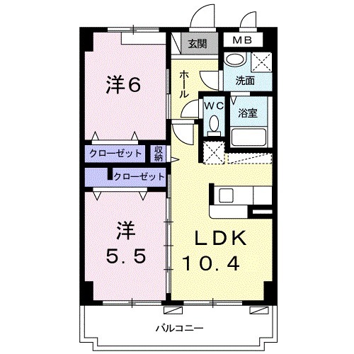 コートドオール パレスの間取り
