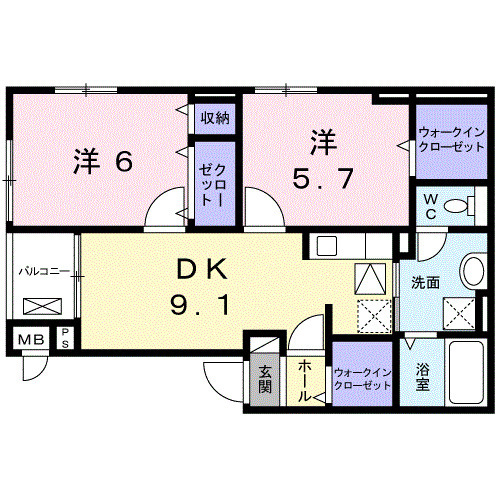 アタラクシア小平の間取り