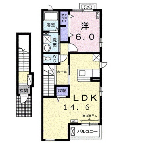 アクティブ イワサキ Aの間取り