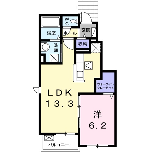 レモンツリーAの間取り